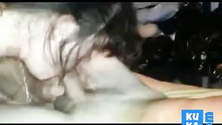 girl eats pussy as i fuck her from behind