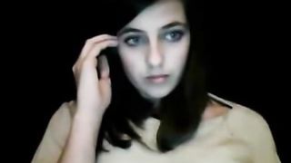 Webcam Teen eyes green.