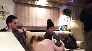 Threesome fucking hot blonde teen