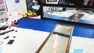 Hot Teen Riding on a Huge Dildo