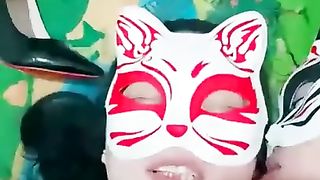 【梦幻abby】黑丝调教双女奴【58分钟】【高清】