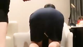 【苏曼s】憨搞骚糖糖，高跟鞋丝袜口罩，鞭打【22分钟】