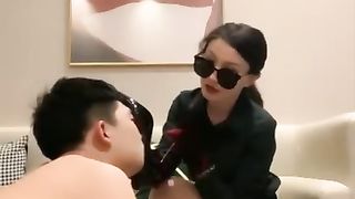 【苏曼s】憨搞骚糖糖，高跟鞋丝袜口罩，鞭打【22分钟】