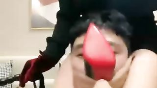 【苏曼s】憨搞骚糖糖，高跟鞋丝袜口罩，鞭打【22分钟】