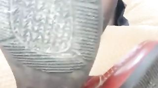 【绘子学姐】短裙微透黑丝脏制服鞋底【38分钟】