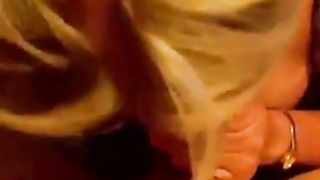 Milf sucks huge cock