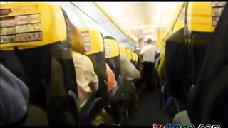 Horny girl on the airport