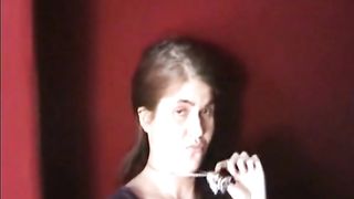 Swedish girl suck me till I cum in her face and mouth