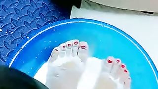 【内蒙尘S宝S】调狗牛奶足浴【59分钟】【高清】