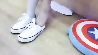 【糖糖s】全程作为帆布鞋底清洁器【31分钟】