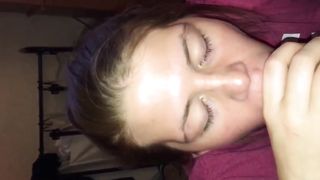 cum in mouth blowjob swallow