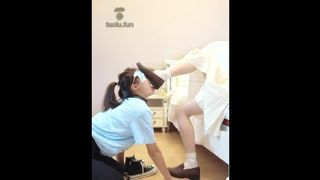 Chinese 哈宝s Lesbian Foot