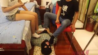 Chinese Cuckold Foot Slave
