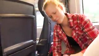 Deutsch Saugen Dick On The Train Ride