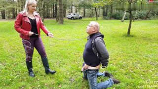 LadyKarame - Ballbusting With Sexy Hunter Boots