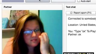 Chatroulette Girl shows off Massive Tits