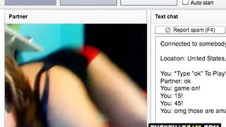 Chatroulette Girl shows off Massive Tits