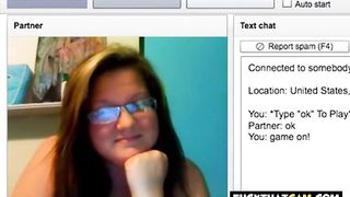Chatroulette Girl shows off Massive Tits