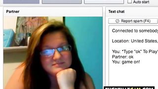 Chatroulette Girl shows off Massive Tits