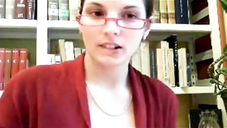 Cute teen naked in public