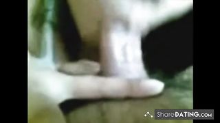 Hermosa tetona mamando y montando una verga!