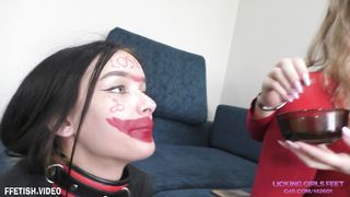 VALERIA - Having fun with her ugly slave girl - Makeup and other humiliations