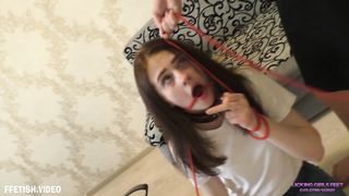 VALERIA and KIRA - Having fun with a stupid slave girl