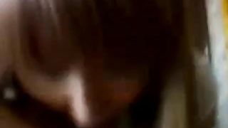 Blowjob and handjob by Redhead Russian Teen while on phone