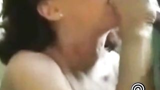 Mature girl facial 2