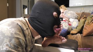 BIANCA - 18 yo girl - Chatting with friends and Foot worship