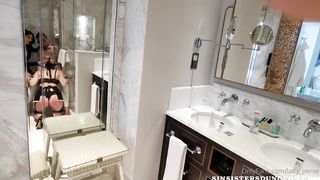 Hotel maid bribed by perverted lesbian couple to be Their plaything (Melisande Sin & Lady Perse)