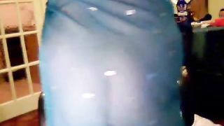 Ugly and obese granny exposes her disgusting fat body