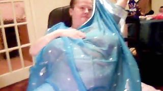 Ugly and obese granny exposes her disgusting fat body