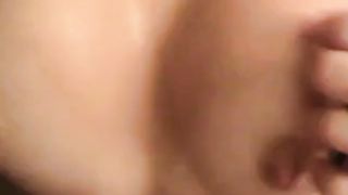 Blonde POV fishnet sex, blowjob, titfuck, cum in mouth