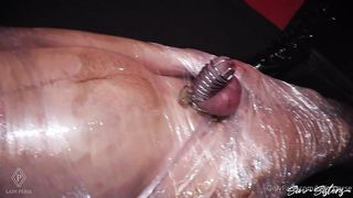 Lady Perse - Me and Mistress Karino transform this slave into a mummy and facesit on him