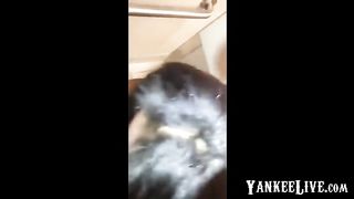 DRINKIN CUM IN CLUB BATHROOM