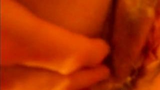 ass fucking and looking at girl's hairy puffy pussy