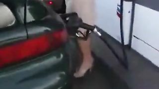 Blonde Flashing In Public