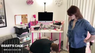 Beasts Cage - Squeezing, Kicking and Punching in Tight Underwear