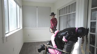 Femdom - Stella Liberty - Strapon Caning for Candi Cumdump