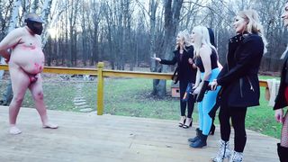 Ivory Kat Kaylie Jackie Nika & Amber - Paintball Fusillade On Live Slaves