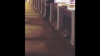 Russian couple fuck on the street 2