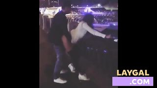 Russian couple fuck on the street 2