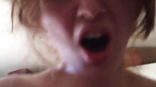 Blonde Cougar Riding Cock - Closeup POV