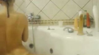 Hot MILF does a Amature Shower Enema