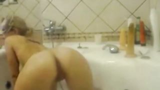 Hot MILF does a Amature Shower Enema