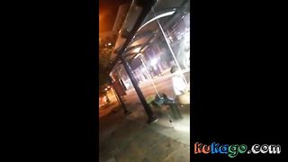 Homeless man getting head in down town Baltimore City
