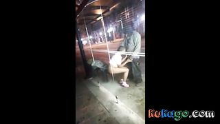 Homeless man getting head in down town Baltimore City