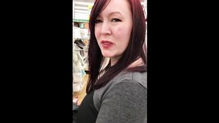 Public cumshot and cum walk