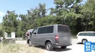 Hot German Slut pays for the Car Repair Service